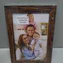 PETAFLOP Wooden Bulk 4x6 Picture Frame Set of 18, Rustic Brown Photo Frames Fits 4 by 6 for Wall or Tabletop Display