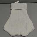 Christmas Stocking for Dogs Cats, Knit White Dog Christmas Stocking, Paw Shape Pet Christmas Stocking Large Cat Stockings Hanging Stocking for Dogs Cats Pets (White)