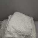 OLANLY Area Rugs for Living Room Bedroom, Machine Washable 4x5.9 ft Soft Fluffy Shaggy Bedside Rug, Indoor Floor Carpet for Kids Girls and Boys, Dorms, Nursery Rooms, Home Decor Aesthetic, Ivory