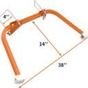 Ladder Stabilizer, Extended Ladder Stabilizer Accessory for Roof Gutter, Wing Span/Wall Ladder Standoff with Non-Slip Rubber Bottom pad,Heavy Duty Telescopic Ladder Accessories 1-Pack