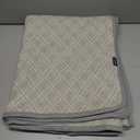 ACUSHLA Merino Wool Blanket Warm Throw Camping Outdoor Travel,Gray Plaid, Size 79" x 63"