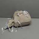 YnM Cotton Waffle Weave Duvet Cover for Weighted Blankets with 16 Strings (Oatmeal,48''x72'')