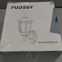 FUDESY Outdoor Wall Light Dusk to Dawn, Porch Sensor Light Black Plastic Anti-Corrosion with LED Edison Filament Bulb, Exterior Mount Lantern for House, Garage (1-Pack), FDS2542PS-B