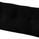 downluxe Indoor Bench Cushion for Indoor Furniture, Non-Slip Tufted Overstuffed Textured Foam Bench Seat Cushion, 1 Pack, 36" X 14" X 4", Black (1 Count (Pack of 1), Pure Black)