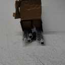 2 Pack Heavy Duty Curtain Rods for Windows 28 to 48 Inch, 1 Inch Black Adjustable Curtain Rod Set with Easy Installation and Modern Design (A1,Black,30-60",2Pack)