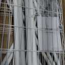 Ulif M2 Wall Mounted Closet System, Clothes Rack Mounted onto the Wall with 4 Expandable Hanger Rods and 5 Metal Shelves, Clothing Organizer Storage in (70.8-102.3)"L x 14.5"D x 71.2"H, White