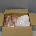 PPH-Sisy 5x7 Acrylic Sign Holder Gold Picture Frame Plastic Stands for Display Double Sided Clear Paper Holder Ideal for Table Top Wedding Sign Table Numbers Flyer Holder QR Code, 12 Packs