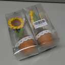 Personalized Handcrafted Crochet Sunflower Potted Plant with Customizable Chalkboard Inspirational Sunflower Gift for Anyone, 2 Pack