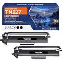 TN227 TN227BK/C/M/Y High Yield Toner Cartridge Replacement Compatible for Brother TN 227 TN223BK/C/M/Y Use with MFCL3770CDW HLL3270CDW MFCL3710CDW HLL3210CW HLL3290CDW Printer(2BK/1C/1M/1Y )