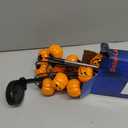 Solar Halloween Lights Outdoor Waterproof, 2 Pack Pumpkin Solar Lights for Outside Thanksgiving Decor,12LED Orange Pumpkin Swaying Lamps for Garden Decor, Yard, Lawn, Party Decorations