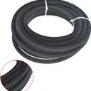 labwork 6AN Fuel Line Hose Kit Black Nylon PTFE Teflon 20 Feet Oil Line Hose with 10PCS Swivel Fuel Hose Fitting Adapter Kit