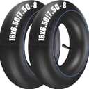 2 Pack 16X6.50-8, 16X7.50-8 Inner Tube for Snow Blower, Lawn Mower, ATV, Farm Tractor, Wheelbarrow, Trailer Implement, Heavy-Duty Replacement Inner Tube with TR-13 Straight Stem Valve (16x6.50-8,pack of 2)