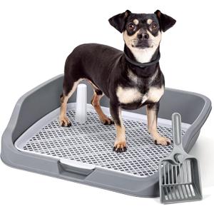 Mifoci Dog Pee Pad Holder Tray with High Sides Puppy Potty Tray, Large