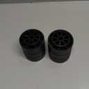 Furniture Risers 2 inch Black Bed Risers (Set of 2), Heavy Duty Bed Lifts Risers for Table, Sofa, Couch, Desk, Adjustable Bed Frame Risers 1 inch 3 Inch Supports Up to 3,300 Lbs