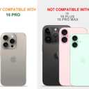 CCFUNCASE Compatible with iPhone 16 Pro Case Clear Cute for Women - Rugged Phone Cases Funda Protector Cover Skin (Pink Galaxy Universe)