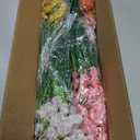 24 Bundles Artificial Flowers for Outdoors/Indoors, Fake Flowers Plants for Indoor Outside Garden Porch Window Box Home Wedding Farmhouse(8 Color)
