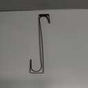 12 Wreath Hanger Over the Door Hooks, Non Scratch Wreath Door Hanger Hooks for Hanging Welcome Sign, Metal Wreath Hangers for Front Door Dcor, Thin Door Hanger for Easter Halloween Home Decoration (12-inch Bronze-2 Pack)