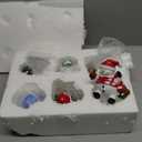 Christmas Stocking Holders for Mantle Set of 6 Resin Stocking Hangers for Mantel Snowman Santa Claus Figurines Weighted Fireplace Hooks for Xmas Winter Holiday Decorations(Snowman)