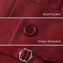 BABEYOND Men's Suit Vest Slim Fit Waistcoat Business Dress Vests for Suit Tuxedo (L)