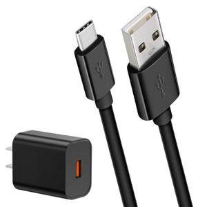 6FT Long USB-C & AC Adapter Power Charger for MNN, KYY, ARZOPA, InnoView, UPERFECT, c-force, ReHisk, ForHelp, HotYeah, VILVA, ViewSonic, VisionOwl & Other Portable Monitor with USB C Charge Port