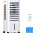 Evaporative Air Cooler for Room, Portable Air Cooler with 3 Speed, 3 Mode, Timer, 2.1Gal Large Tank