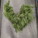 6ft Pre-Lit Christmas Garland, Artificial Lighted Norfolk Pine Garland with Multi-Color Lights, Battery Operated Garland for Mantle Stairs Table Fireplace Xmas Decoration Outdoor & Indoor