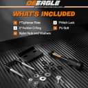 DEEAGLE Anti Rattle Hitch Pin Set, Include 2 Hitch Tightener, 5/8 Dia Locking Hitch Pin, Boat RV Trailer Accessories