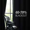 JIUZHEN Grey Velvet Curtains 84 inches for Living Room - Thermal Insulated Room Darkening Grommet Thick Velvet Window Drapes for Bedroom/Dining Room, Set of 2 with Tiebacks, W52 x L84