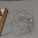 BRIGHTDECK Valentine's Day Window Lights Decorations, 2 Pack 16" Lighted Red Heart Valentine's Day Window Decor, 8 Mode Hanging Light for Valentine, Wedding Wall Indoor Outdoor Decor(2pMulticolour)