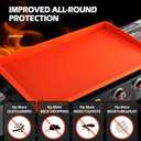 Upgraded Blackstone Griddle Cleaning Kit, with 36 Inch Silicone Griddle Mat, Oil Cup Liner, Heat-Resistant Silicone Spatula Mat with Hanger, Griddle Scraper, Cleaning Brick, Scouring Pads