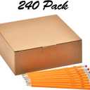 Madisi Wood-Cased #2 HB Pencils, Yellow, Pre-sharpened, Bulk Pack, 240 pencils