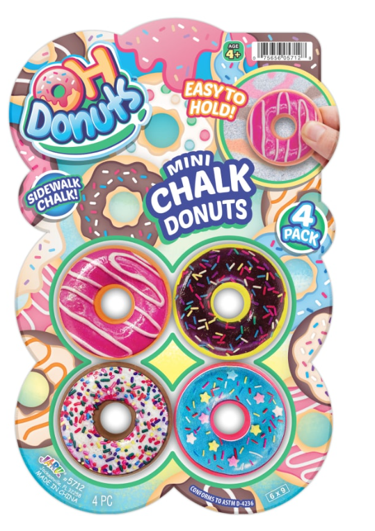 mini chalk donuts 10 pack