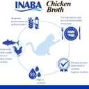 2 x INABA Chicken Broth, Side Dish/Topper for Cats with Vitamin E, 1.76 Ounce Pouch, 8 Pouches Total, Chicken and Salmon Recipe