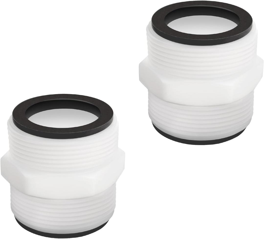 Pool Hose Adapter for Intex & Coleman Pool Split Hose Joint Connector, Swimming Pump 1.5 Inch Pools Drain Adapter Extender with 4 Ring Gaskets for Above Ground Pools Pump Hose Connector - 2 Pack Pool Hose Adapter for Intex & Coleman Pool Split Hose Joint Connector, Swimming Pump 1.5 Inch Pools Drain Adapter Extender with 4 Ring Gaskets for Above Ground Pools Pump Hose Connector - 2 Pack