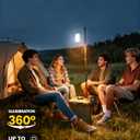 Glocusent 106 LED Camping Lights, Up to 80Hrs, 5000mAh Camping Lantern Rechargeable with 5 Brightness 3 Modes & SOS, IP68 Waterproof, Max 1200LM, Lanterns for Power Outages Hiking Emergency Hurricane (Green)