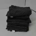 Dark Grey Bath Towels - 100% Cotton 6 Pack 26x16 Hand Towel Set - Absorbent, Durable, Quick-Dry Towels for Bathroom (Midnight)