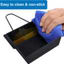 Grill Drip Pan for Nexgrill 720-0830H for Nexgrill Grease Tray Replacement Grease Pan/Box for Nexgrill 720-0888N 720-0925P 720-0896 720-08882A for Cuisinart CGG-7400 with 15pack Aluminum Foil Liner
