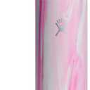 Hydro Flask Water Bottle - Insulated Stainless Steel - Wide Mouth Flex Straw Lid, Non Spill, Leakproof and Refillable in 24 Oz Jelly Pink