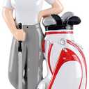 MAXORA Golfer Girl Christmas Ornaments 2025 - Personalized Golf Bag Ornament - Customized Keepsake Gifts for Female Golfer - Sports Ornament 2025 (Golfer Woman with White Bag)