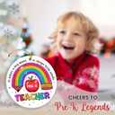 3 x Teacher Appreciation Gifts for Women Men, Pre-K Christmas Ornaments 2025 Back to School, Thank You Presents Teachers Day Christmas Retirement Gifts from Students