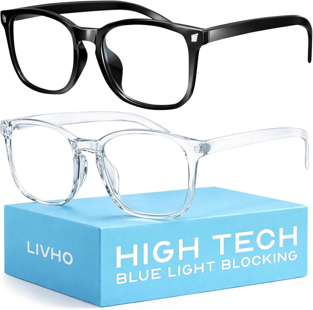 livho High Tech Blue Light Glasses  Advanced Blue Light Blocking Computer Glasses  Screen Fatigue & UV Protection