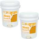 witbee 2 Pack 5 Gallon Honey Bucket with Leak-Proof Gate & Airtight Lid – Complete Beekeeping Starter Kit for Efficient Honey Harvesting, Extracting, and Bottling