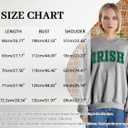 St. Patrick's Day Sweatshirt for Women Lucky Shamrock Long Sleeve Sweater Irish Clover Casual Graphic Pullover Tops (XL)
