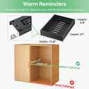 Pull out Cabinet Organizer, 21"Deep, 11.8"Wide Full-Extension Heavy Duty Slide out Drawers with Nano Adhesive, Roll Out Shelves Sliding Cabinet for Kitchen, Bathroom, Pantry,Under Sink Storage(Black)