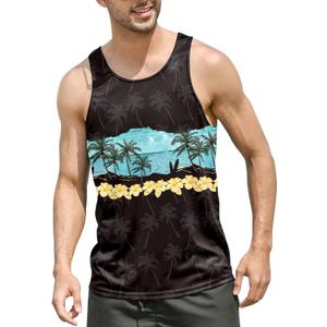 Goodstoworld Mens 3D Tank Top Novelty Graphic Breathable Quick Dry Sleeveless Beach Shirt S-4XL (Large, A3-palm Tree 04)