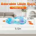 Cute Duck Squishy Sugar Stress Ball,Soft Duck Stress Relief Sugar Ball Toys and Moldable Slow Rise Relaxing Sensory Fidget Stress for Anxiety Relief (Blue+Pink)
