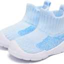 MORENDL Toddler Sock Shoes Baby Walking Shoes Infant Slippers Boys & Girls Non-Slip Sneakers (Blue)