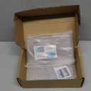 Booson 4 Pack Acrylic Brochure Holder Wall Mount with Suction Cups 7.4 x 4.2 Inch Window Clear Plastic Pamphlet holder Flyer Display Rack for Office Shop Retail Store Sticker Window