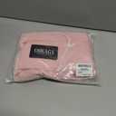 OMKAGI Womens Lounge Set Lace Square Neck Long Sleeve Tops Wide Leg Pants 2 Piece Outfits (Pink, XL)