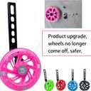 Training Wheels for Bicycle,Flash Mute Wheel Compatible for Bikes of 12-20 Inch 1 Pair